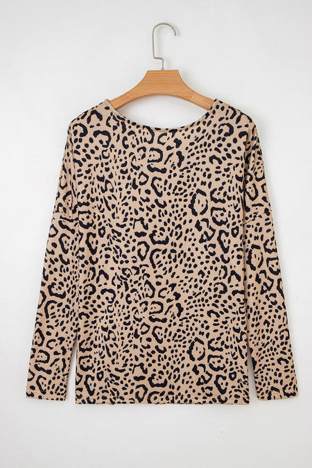 Leopard Batwing Top