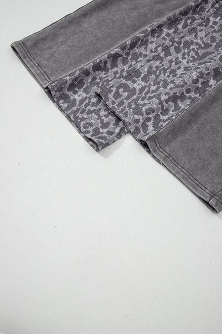 Mineral Wash Patchwork Loose Pants