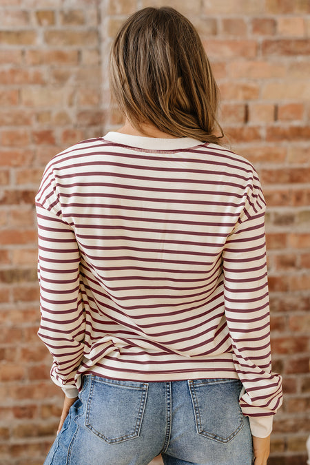 Striped  Henley Top