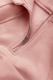 Quarter Zip Kangaroo Pocket Hoodie