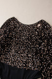 Sequin Puff Sleeve Bodysuit