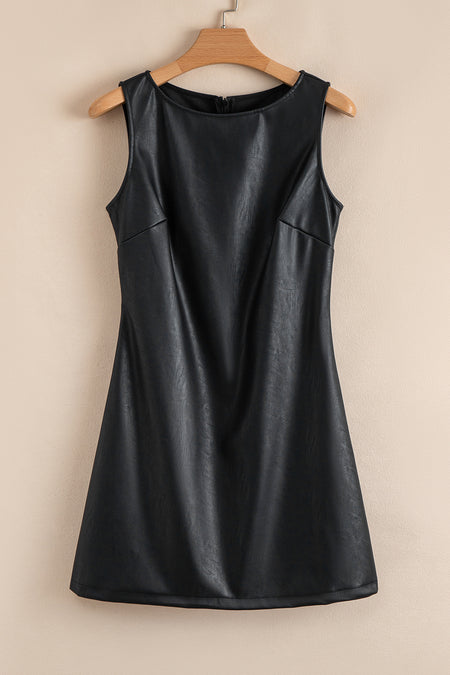 Wild Gal Vegan Mini Leather Dress