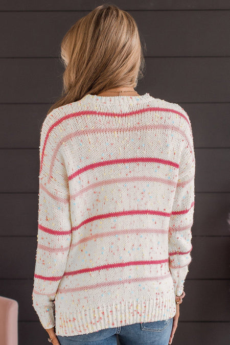 Striped Confetti Knit Sweater