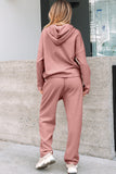 Pullover Hoodie and High Waist Pants Set