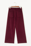 Corduroy High Waist Wide Leg Pants
