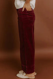 Corduroy High Waist Wide Leg Pants
