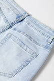 Vintage Light Wash Distressed Flare Jeans