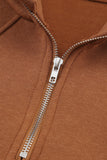 Quarter Zip Kangaroo Pocket Hoodie