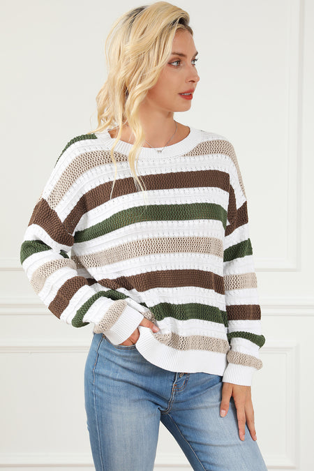 Crochet Hollow out Knit Sweater