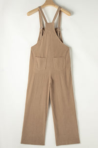 Pocketed Loose Fit Corduroy Overall