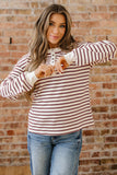 Striped  Henley Top