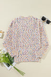 Confetti Knit Popcorn Sweater Top