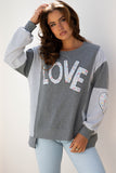 LOVE Patchwork Sweatshirt