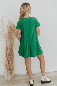 Exposed Seamed T-shirt Dress