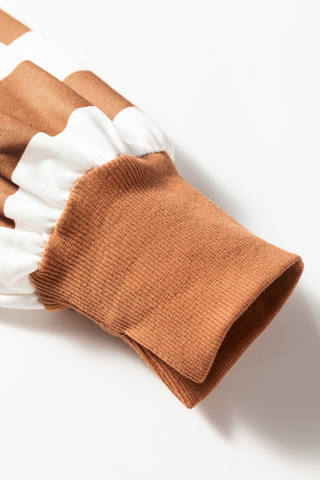 Color Block Leopard Sweatshirt