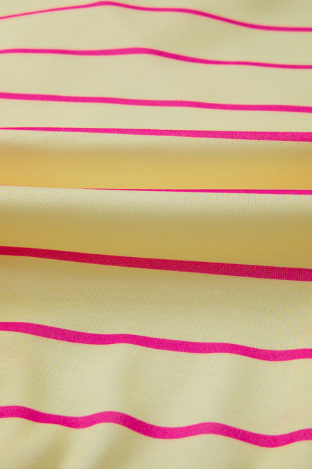 Stripe Stylish Overlap Detail Drop Shoulder Pullover Sweatshirt