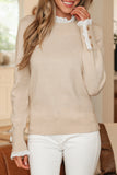 Lace Trim  Sweater