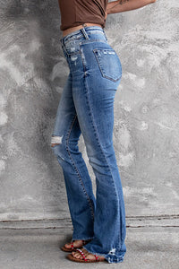 Distressed Flare Jeans