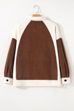 Patchwork Button Down Fleece Shacket