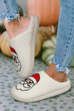 Christmas Cartoon Pattern Plush Slippers