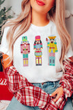 Nutcracker Doll Graphic Christmas Fashion Tee