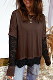 Sheer Lace Patchwork Tee