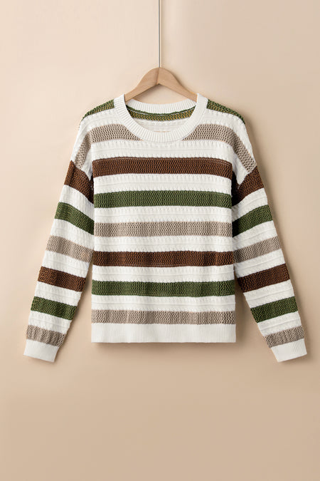 Crochet Hollow out Knit Sweater