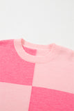 Colorblock Striped High Low Loose Sweater