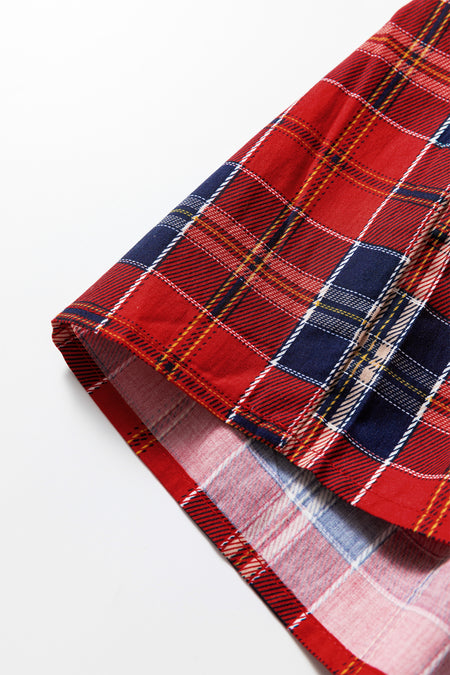 Plaid Shift Mini Dress