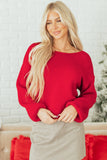 Bow Bubble Sleeve Sweater