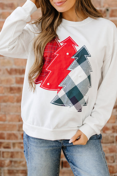Plaid Christmas Sweatshirt