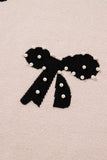 Pearl Bow Pattern Sweater