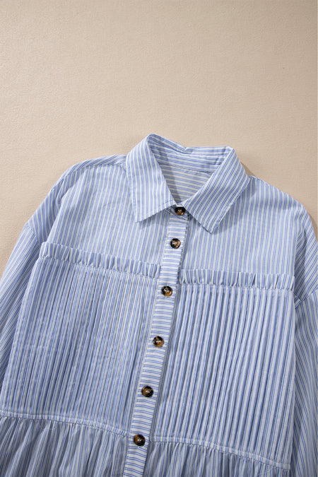 Stripe Striped Buttoned up Long Sleeve Shirt