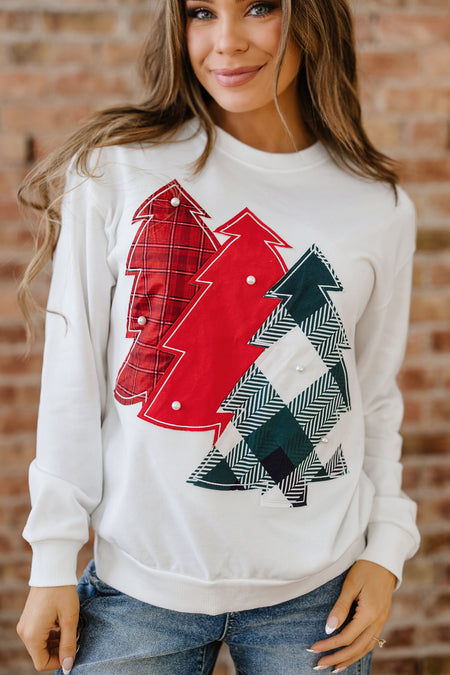Plaid Christmas Sweatshirt