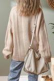 Cable Knit Ribbed Loose Sweater