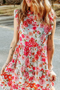 Ruffled Tank Floral Dress