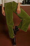 Corduroy High Waist Wide Leg Pants