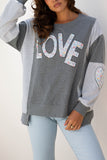LOVE Patchwork Sweatshirt