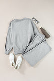 Side Striped Sweatshirt Active Set