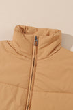 Zip Up Pocketed Puffer Coat