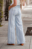 Blue Sierra Smocked Waistband Linen Pants