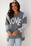 LOVE Patchwork Sweatshirt