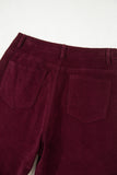 Corduroy High Waist Wide Leg Pants