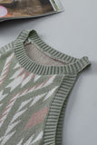 Western Tribal Aztec Pattern Knit Sweater Tank