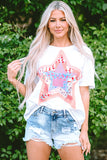 Star Patchwork Loose T-shirt