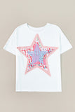 Star Patchwork Loose T-shirt