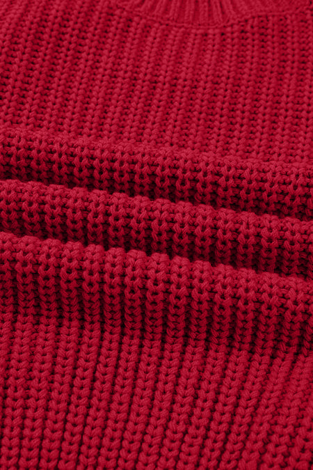 Plaid Lace Up Puff Sleeve Sweater