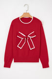 Big Bow Cropped Sweater