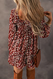 Sweetheart Neck Shirred Back Mini Dress