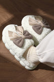 Bowknot Plush Slippers